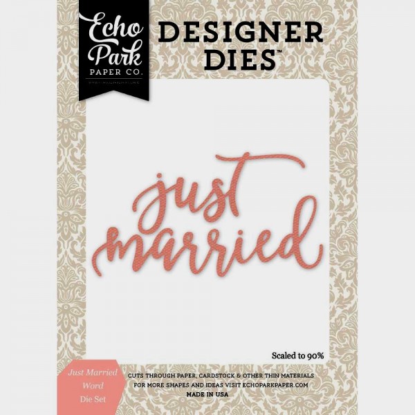 Echo Park Paper Stanzform ' just married ' WB129043