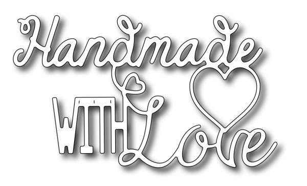Frantic Stampers Stanzform ' Handmade With Love ' FRA-DIE-09855