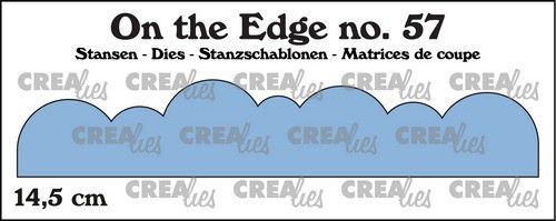 Crealies Stanzform On the Edge Wolken-Border gerade / Clouds Straight 14,5 cm CLOTE57