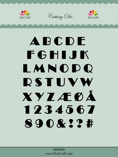 Dixi Craft Stanzform Alphabet / Großbuchstaben MD0066