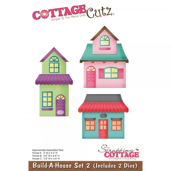 CottageCutz Stanzform Häuser Nr. 2 / Build-A-House Set Nr. 2 CC-151