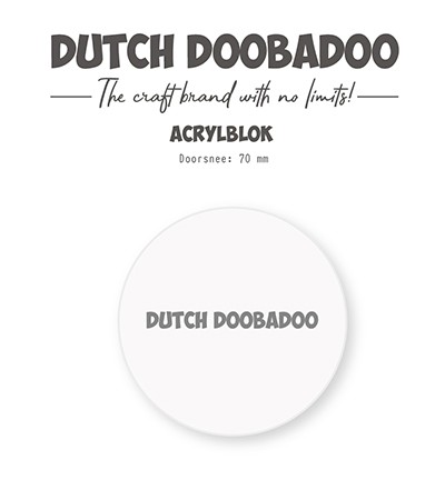 Dutch Doobadoo ATC Acrylic Block Circle 476.125.002
