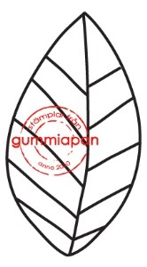 Gummiapan Stempelgummi Blätter groß / Stort Blad 11120106
