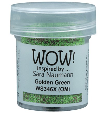 WOW! Embossingpulver GOLDEN GREEN inspired by Sara Naumann WS346X
