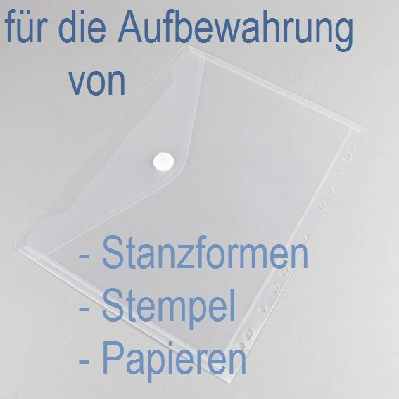 PM Aufbewahrungsumschlag matt-transparent 22,8 cm x 31 cm mit Abheft-Rand UMSCHLAG-2