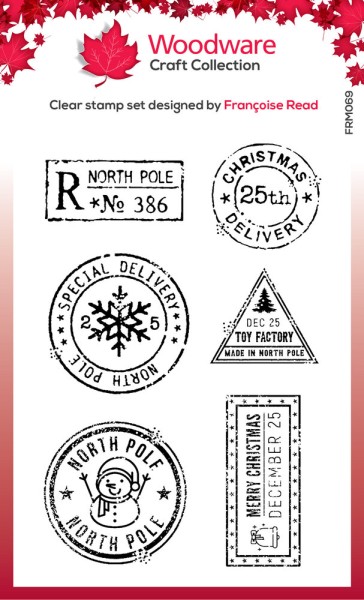 Creative Expressions Clearstempel CHRISTMAS POSTMARKS FRM069