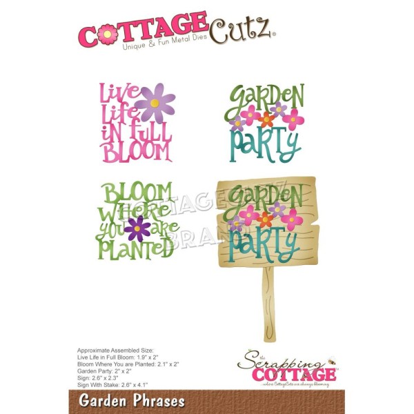 CottageCutz Stanzform Garden Phrases CC-748