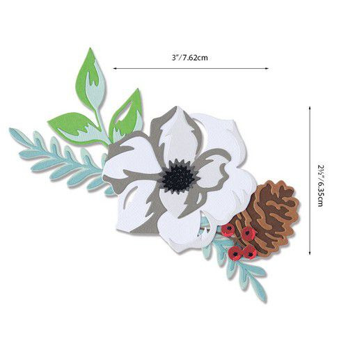 Sizzix Stanzform Thinlits Layered Winter Flower 664589
