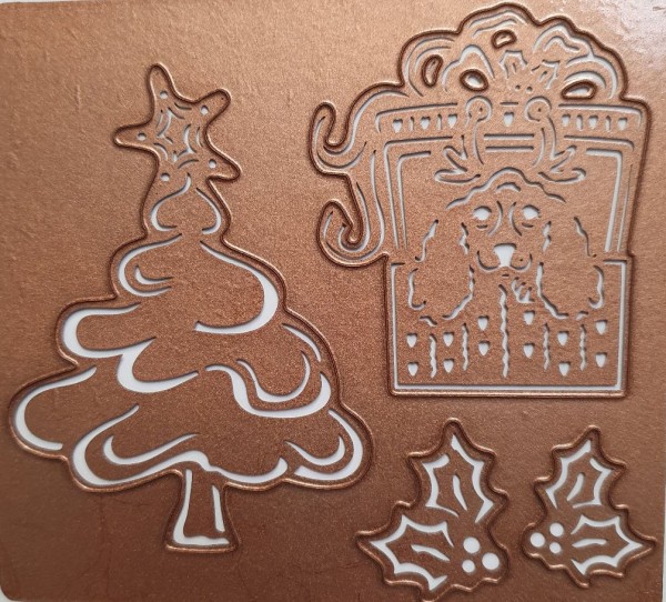 Spellbinders Stanzform Weihnachtsbaum und Geschenk / Christmas Delight S4-055