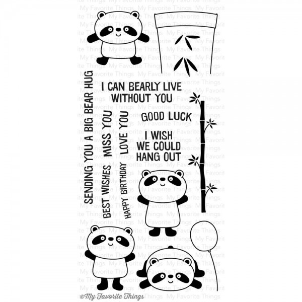 My Favorite Thing Clear Stamps Happy Pandas MSTN-10