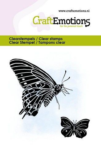 Craft Emotions Clearstempel Schmetterlinge 1 130501/5019