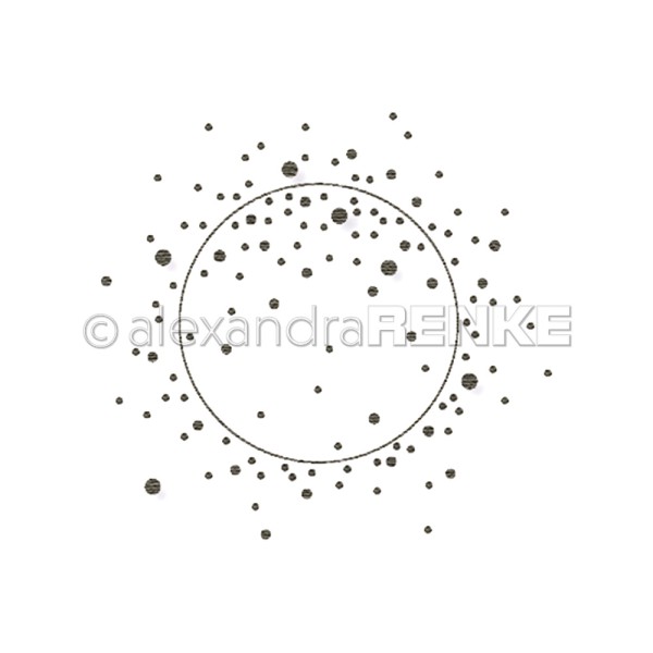 Alexandra Renke Stanzform ' Kreis mit auflösenden Punkten ' D-AR-Ba0308