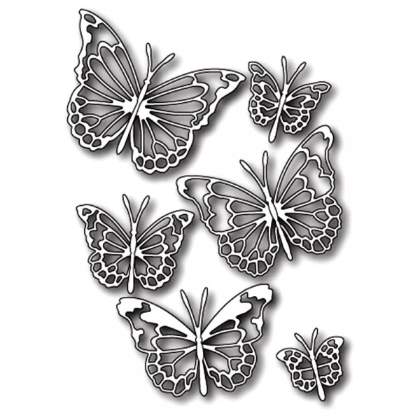 Memorybox Stanzform Schmetterlinge / Morning Garden Butterflies 30085