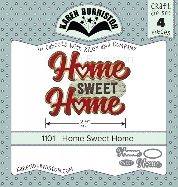 Karen Burniston Stanzform ' Home Sweet Home ' 1101