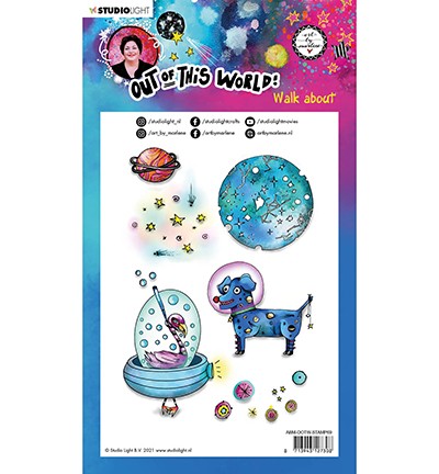 Studio Light Clearstempel-Set A5 OUT OF THIS WORLD Walk-About Nr.69 ABM-OOTW-STAMP69