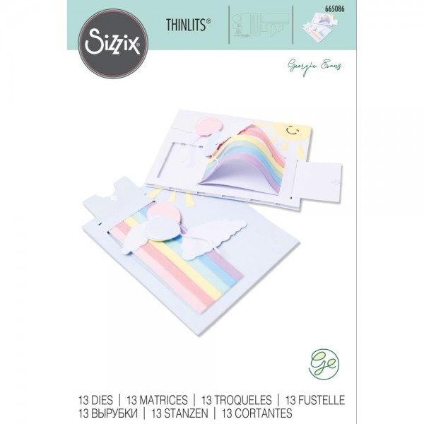 Sizzix Thinlits Stanzform Rainbow Slider Card 665086