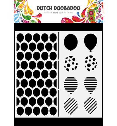Dutch DooBaDoo Stencil Slimline Balloon 21 cm x 21 cm 470.784.109
