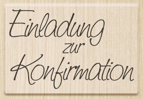 KnorrPrandell Holz-Stempel ' Einladung zur Konfirmation ' 1800101