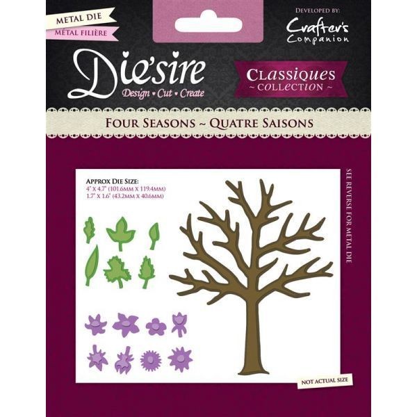 Crafters Companion Diesire Stanzform Baum / Four Seasons DS-C-FSEAS