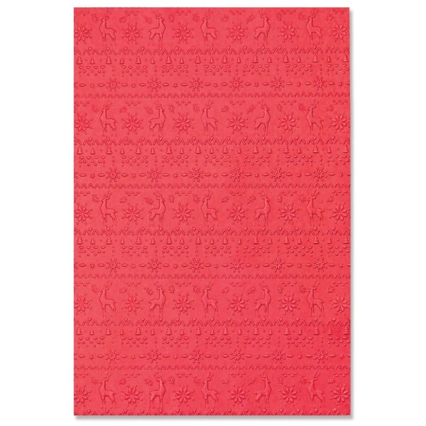 Sizzix 3-D Textured Impressions Embossing Folder - WINTER SWEATER 665762