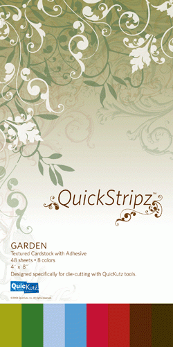 Quickutz QuickStripz GARDEN Cardstock mit Klebefolie QS-016