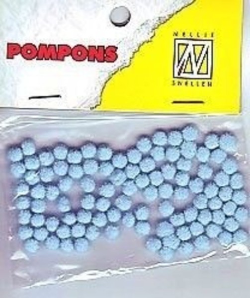 Nellie Mini Pompons / Pompon 3 mm BABY-BLUE POM006