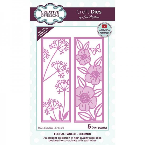 Creative Expressions Stanzform Floral Panels - Cosmos CED2051