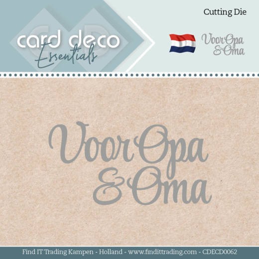 Card Deco Stanzform ' Opa & Oma ' CDECD0062