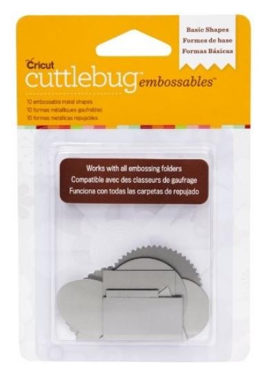 Cricut Cuttlebug Embossbles Basic Shapes SILBER 2002191