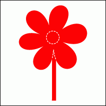 Allstar BIGZ Stanzform Blume mit Stengel / Flower w/Stem A 10656