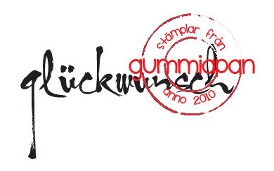 Gummiapan Stempelgummi ' glückwunsch ' 18040432