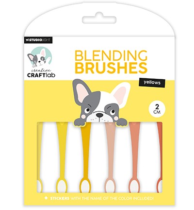 Studio Light Ink Blending Brushes 2 cm soft YELLOWS Essentials Nr.10 CCL-ES-BBRU10