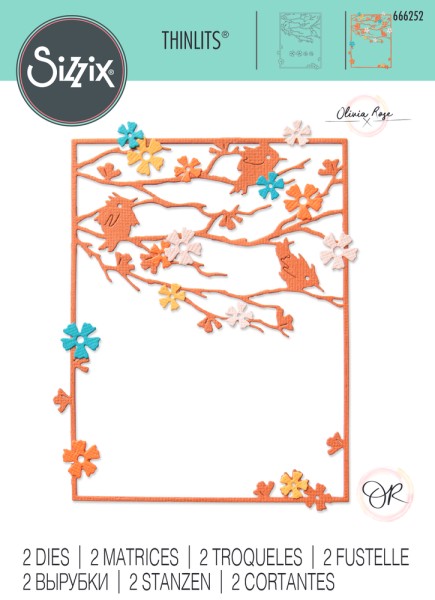 Sizzix Stanzform Thinlits Woodland Cardfront by Olivia Rose 666252