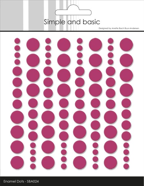 Simple and Basic Adhesive Enamel Dots ' Wine ' SBA024