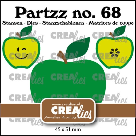 Crealies Stanzform Partzz Nr.68 Apfel groß / Apple large CLPartzz68