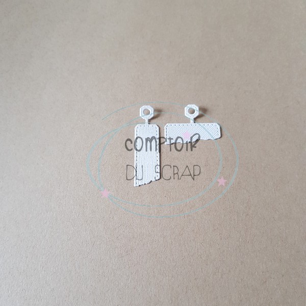 Comptoir Du Scrap Stanzform Etikettenset / Ensemble d'étiquettes écolier D0320-ET16