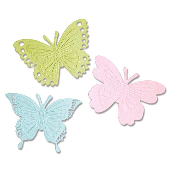Sizzix Switchlits Mulit-Level Embossing Folder Schmetterlinge / Detailed Butterflies 665745