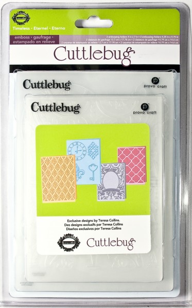 Cuttlebug Prägefolder-Set 4-er Timeless by Theresa Collins 2001218