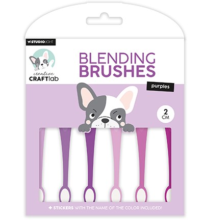 Studio Light Ink Blending Brushes 2 cm soft PURPLES Essentials Nr.09 CCL-ES-BBRU09