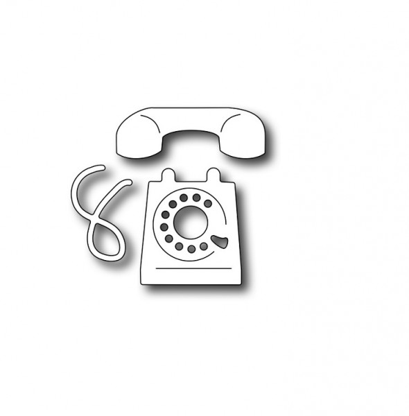 Frantic Stampers Stanzform Retro-Telefon klein / Small Retro Telephone FRA-DIE-09841