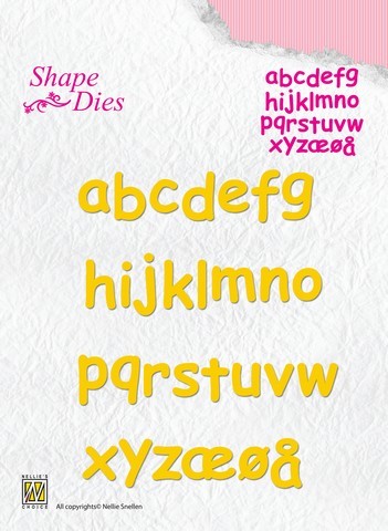 Nellie Snellen Stanzform Kleinbuchstaben SD079 ( gelb )