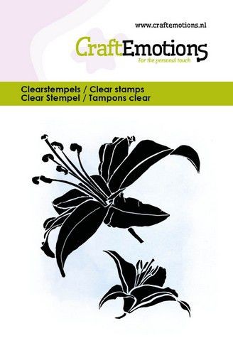 Craft Emotions Clearstempel Lilie 130501/5020