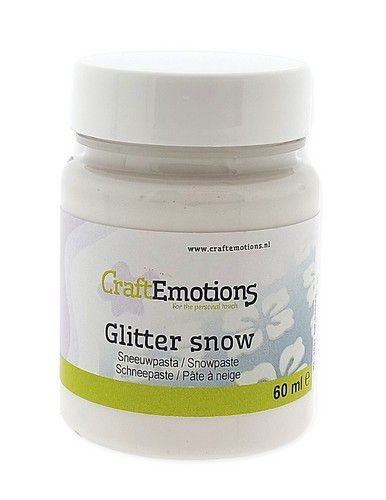 CraftEmotions Pasta Glitter Snow 60 ml 118038/0418