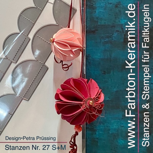 Farbton Stanzform-SET Faltkugel Nr. 27 S + M D-PP-3D0027S + M
