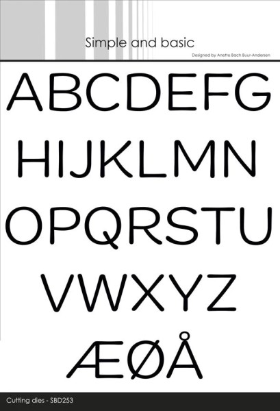 Simple and Basic Stanzform Funky Alphabet - Big Letters 2 cm SBD253