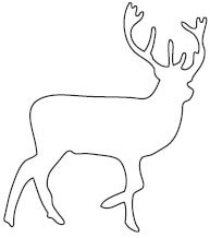 Savvystamps Stanzform Hirsch Silhouette / Deer Silhouette 10178