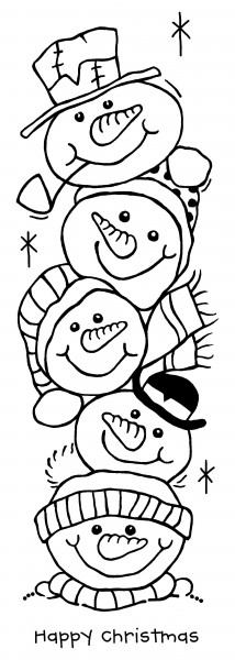 Creative Expressions Woodware Clear Stempel Snow Buddies FRS330