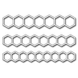 Die-namics Stanzform Open Hexagon Borders 17282 / MFT-257