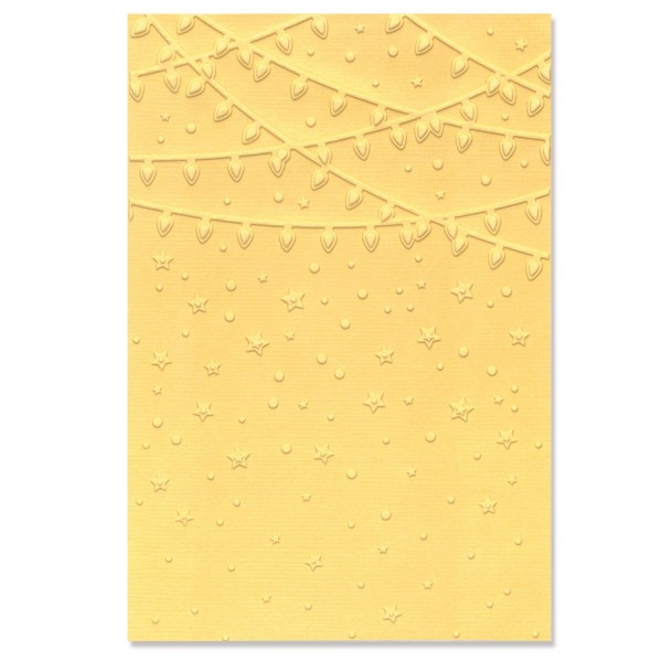 Sizzix Multi-Level Textured Impressions Embossing Folder STARS and LIGHTS 666471