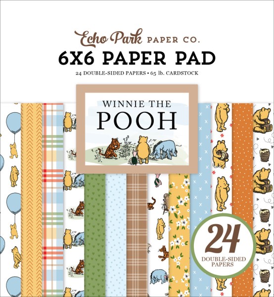 Echo Park Paperpad 6 " x 6 " WINNIE THE POOH WTP363023